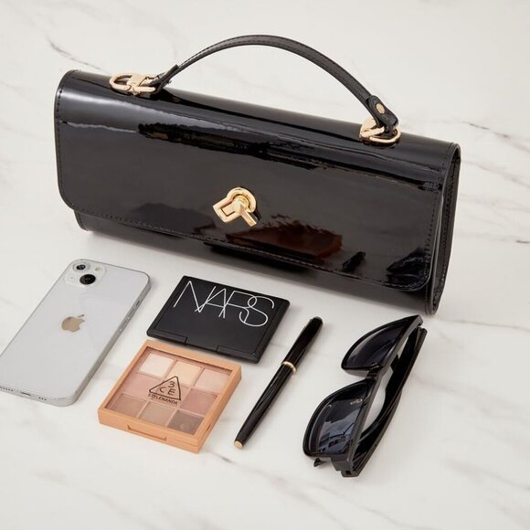 Women Metallic PU Leather Evening Clutch Purse Handbag Crossbody Shoulder Bag Sq - Picture 5 of 8